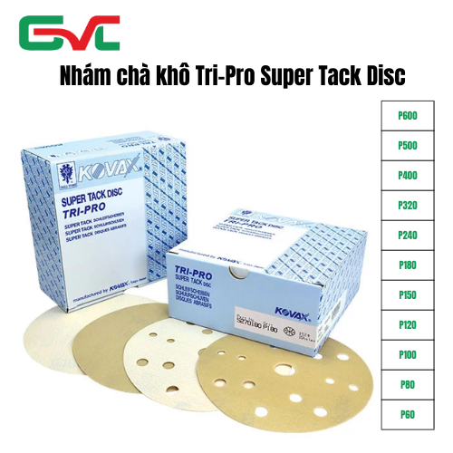 Nhám chà khô Tri-Pro Super Tack Disc - Vật Liệu Hàn GVC - Công Ty CP Công Nghiệp GVC Việt Nam
